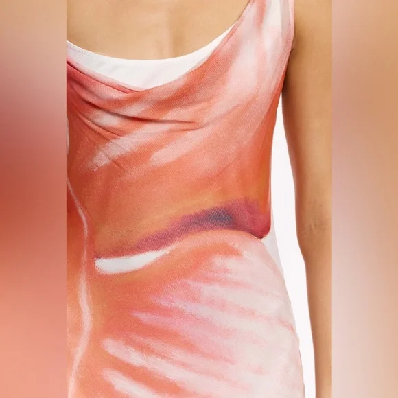 significant Other Coira Maxi Dress in Tangerine Bloom Orange Size 4 NWT - Picture 4 of 7